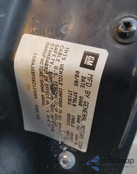 2006 Saturn Ion Level 2 from USA, damaged, VIN 1G8AJ55F56Z117289